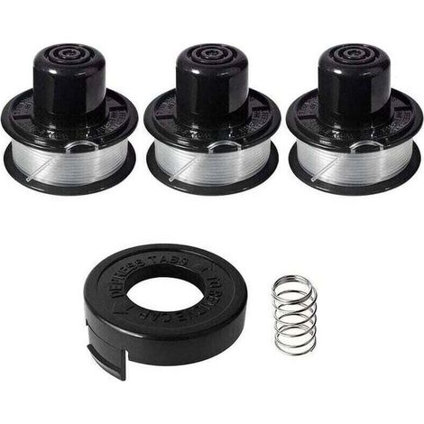 A6226 Bobine de fil compatible avec Black et Decker ST4400 ST4500 ST5000 GL250 GL310 GL360 GL360SB, bobine fil coupe bordure pour black et decker a6226 gl360 longue 6m, diamètre 1,6mm (3+1+1pcs) (1/4)