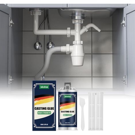 Casting adhesive suitable for bonding valve joints in various pipe materials including metal copper pipes and PVC -- 85ml1 + push rod1 + scraper1 (1/5)