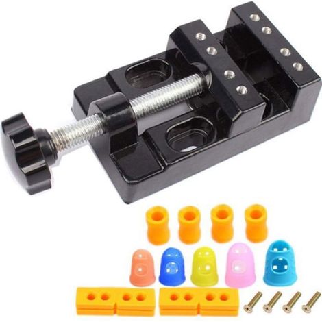 Etau de Table Mini 16PCS Universal Etau Etabli 57mm Etau Plat Perceuse Portable Banc Etau Sculpture Craft Carving Outil pour (1/5)