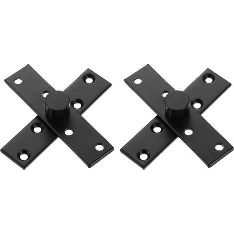 2Pcs Pivots Rotatifs 360 Degres Charniere Cachee Integree Noir (1/5)