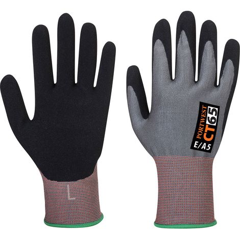 Gant Cut Ct Vhr15 Nitril-Schaum Farbe: Grau/Schwarz Größe M - Portwest