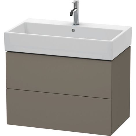 L-CUBE mobile lavabo 544x784x459mm flanella grigio satinato (1/5)