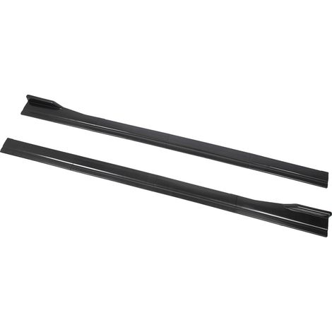 Satz mit 4 universellen Seitenschwellern, 200 x 11 cm, Carbonfaser-Optik, links und rechts, für Pkw (1/5)