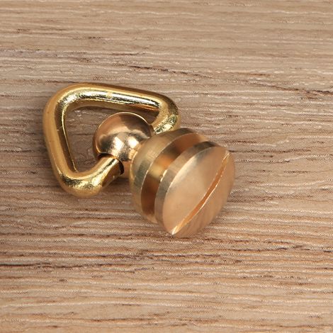 4PCS Rivets en Laiton à Tête Ronde pour Travail du Cuir, Accessoires de Quincaillerie DIY