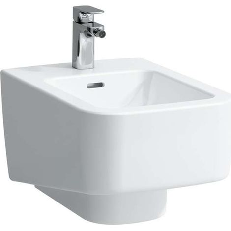 Laufen parete bidet PRO, 1 foro per rubinetto, attacco interno, 365x530, bianco, colorazione: Bianco con LCC - H8309614003021 (1/4)