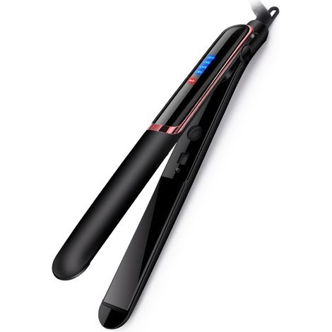 Lisseur et boucleur de cheveux 2 en 1, fer à friser et lisser à chauffe rapide, 4 niveaux de température, pour femmes, coiffure polyvalente. (1/5)