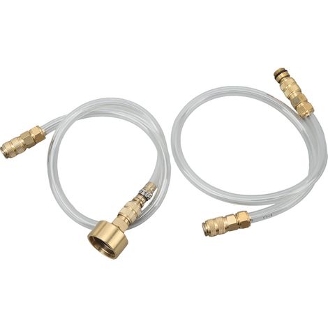 2-teiliger Bootsablaufschlauch, auslaufsicherer Öleinfüllschlauch, Kupferanschluss-Set für Seastar-Hydrauliklenkung, Hochleistungsverbinder (1/5)