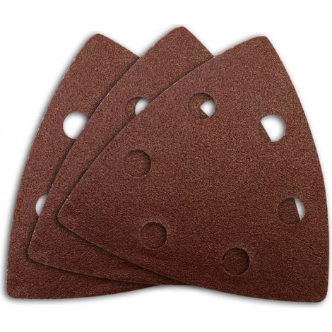 6 triangles abrasifs pour ponceuse delta et outils multifonctions