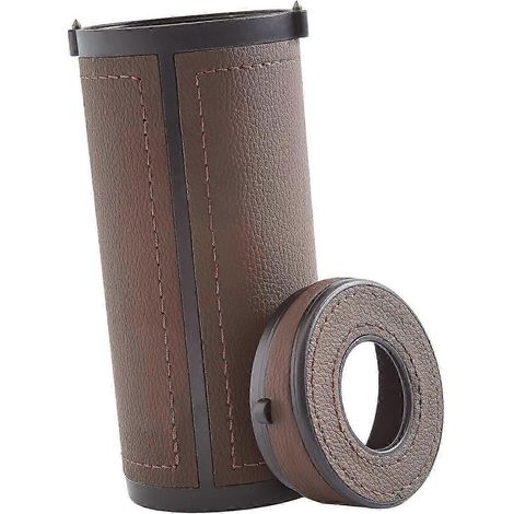Multifunktionale Auto-Taschentuchbox aus PU-Leder, Taschentuchröhre, Auto-Innenausstattung-Brown (1/5)