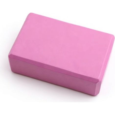 Brique de yoga EVA rose 120 g, haute densité antidérapante pour l'équilibre et l'étirement (1/5)