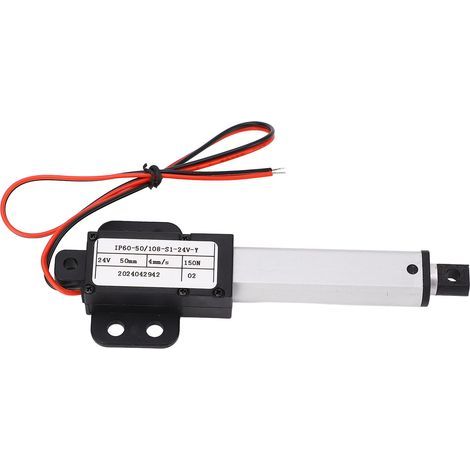 Mini 3W electric linear actuator, 50mm stroke, 150N thrust, 4mm/s speed, with limit switch, DC24V (1/5)