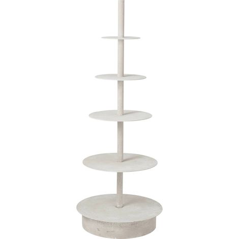 Étagère en métal blanc au design vertical - Blanc (1/3)
