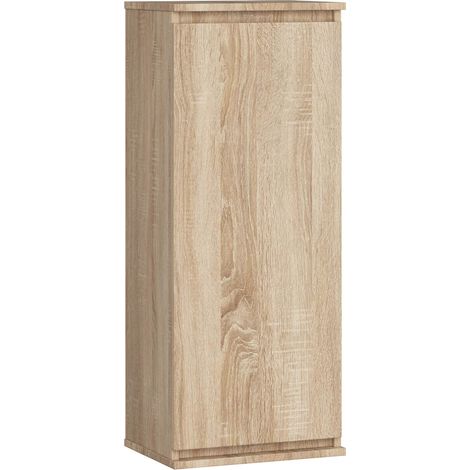 Armadietto a parete con ante strette AKORD W40 Sonoma Quercia 40 cm 1 anta 40x30x99 cm (1/4)