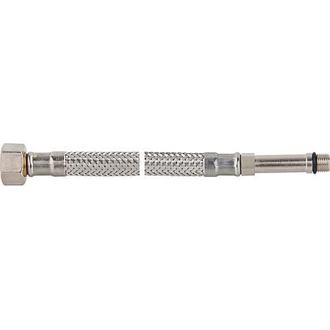 Tuyau flexible de raccord ecrou chapeau 3/8" x M 10, KTW-A 500 mm, nipple filete male long (1/3)
