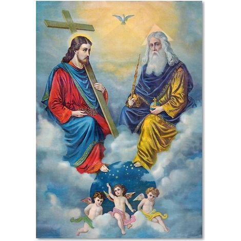 Tableau déco Sainte Trinité REPRODUCTION 40x60 (1/5)