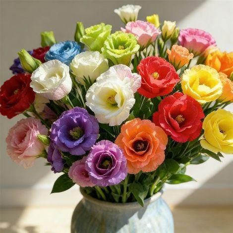 3000 Graines de Lisianthus Doubles – Fleur Élégante Non-OGM, Mélange Multicolore pour Jardin et Extérieur (1/5)