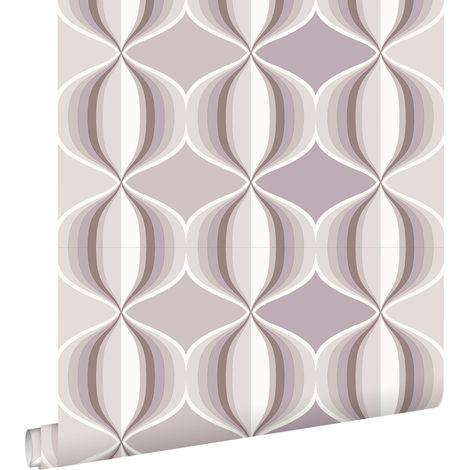 papier peint graphique taupe - ESTAhome (1/5)