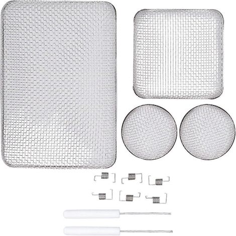 Ensemble moustiquaire pour VR, couvercle de ventilation en acier inoxydable, moustiquaire de four avec ressort (1/4)