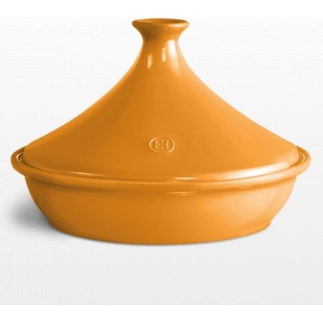 EMILE HENRY Tajine 32 cm Jaune Hêtre - Flame (1/2)
