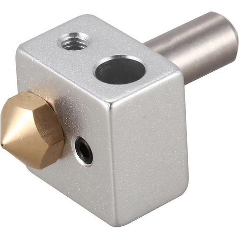 Kit de tête d'impression MK10 pour imprimante 3D  Buse et col M7 avec tube PTFE et bloc chauffant en aluminium  Version améliorée compatible avec les thermistances M3 et M4