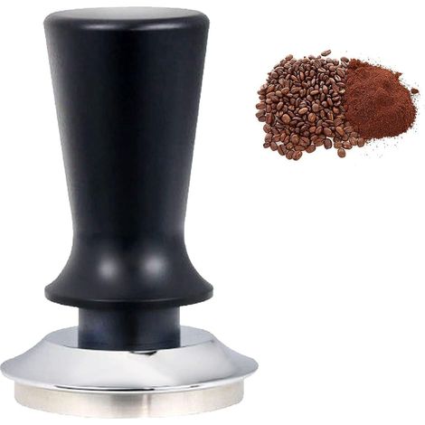 French-Press-Kaffeebereiter mit Federmechanismus, Kaffeepulverfilter mit flachem Edelstahlboden und verstellbarem Aluminiumgriff für Baristas, Cafés, Zuhause und Büro
