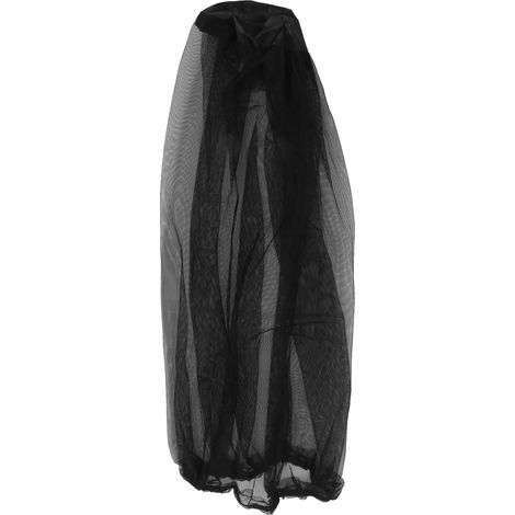 Bonnet anti-moustiques en nylon, filet de pêche nocturne, protection solaire, respirant, noir