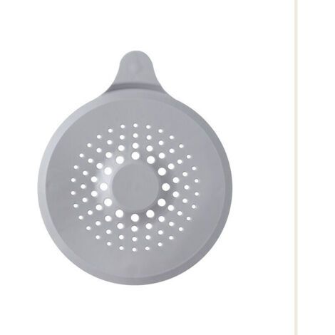4 pièces poignée a type gris (14,5 17cm) couvercle d'égout en silicone, filtre d'évier avec ventouse, filtre de couvercle d'égout de baignoire, protecteur de couvercle d'égout pour chev