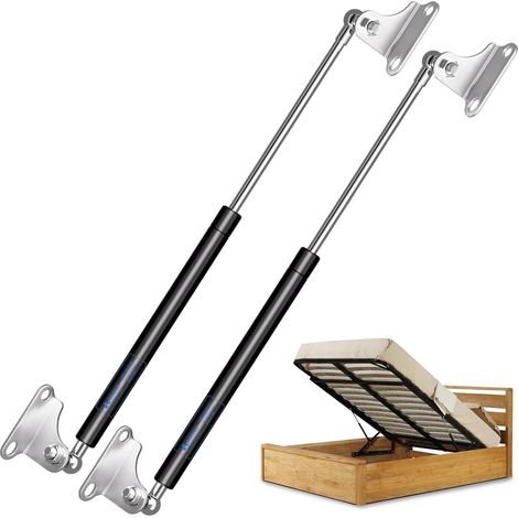 Set of 2 710MM 890N Gas Struts with L Supports for Heavy Hatch (1/5)