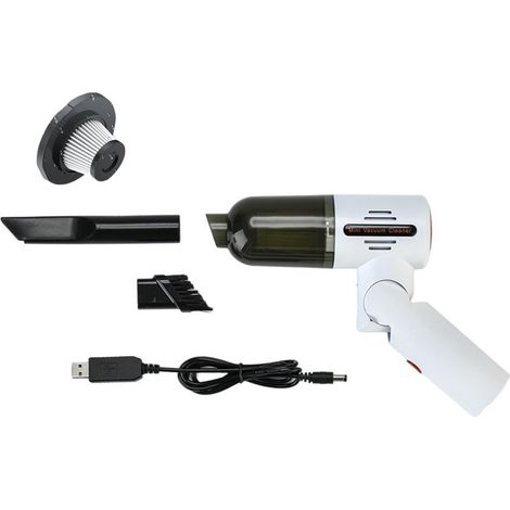 Aspirateur à main sans fil pliable mini 2000mAh rechargeable portable 4000pa pour voiture et maison (1/5)