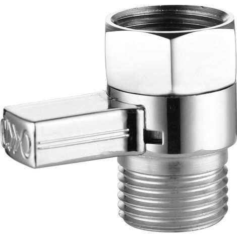 Robinet de douche d'angle G1/2" en laiton chromé (Av016c) (1/5)