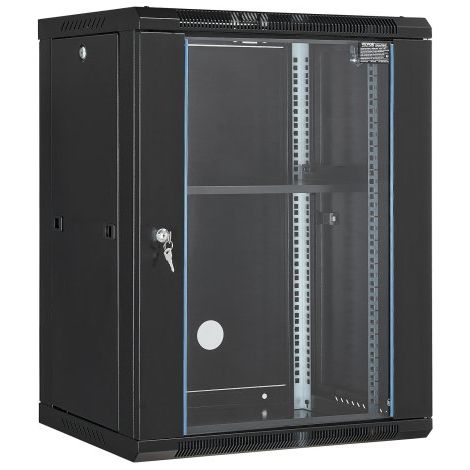 Armadietto server rete montaggio a parete 15U carico da pavimento (1/5)
