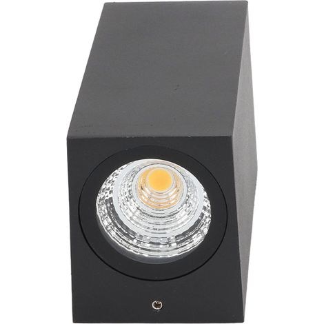 Applique murale double tête étanche en aluminium, 12 W, éclairage vers le haut et vers le bas, lampe d'extérieur moderne, 85-265 V, lumière blanche (1/5)