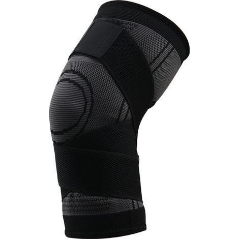 Genouillère de Compression - Orthèse Genou pour Arthrite - Soutien Articulaire - Protection Sportive - Taille XL (75-90 kg) - Noir (1/5)