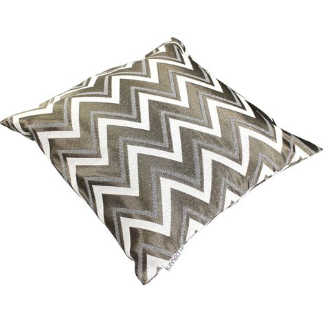 Housse de coussin AGRANO ZigZag Polycoton 45x45 cm (1/5)