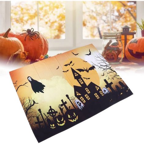 Tapisserie décorative pour fête d'Halloween, tissu 150 x 150 cm (1/5)