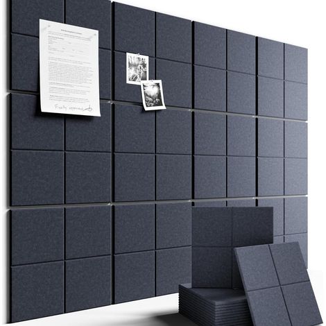 Lot de 12 Panneaux Acoustiques en Feutre en Forme de Croix, 30 × 30 cm, Décoration Murale (1/5)