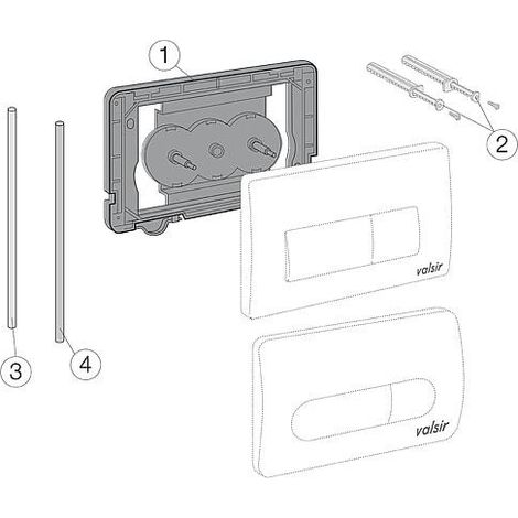 Evolut cadre de fixation complet avec tuyau PVC