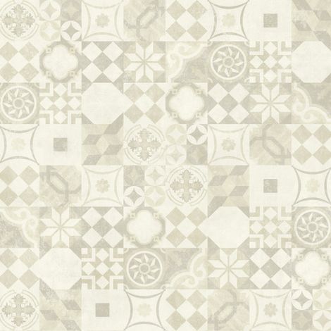 Décoweb – Dalle de sol PVC clipsable – Click 5G – Carreaux de ciment beige clair – Pose flottante sans colle – Surface 1,49 m²