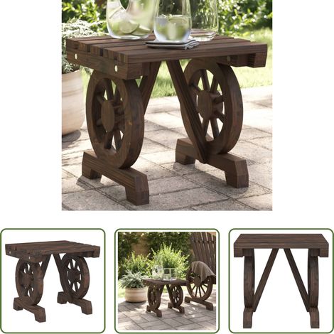 Meuble extérieur - Repose-pied de jardin 40x36,5x38,5 cm bois massif sapin