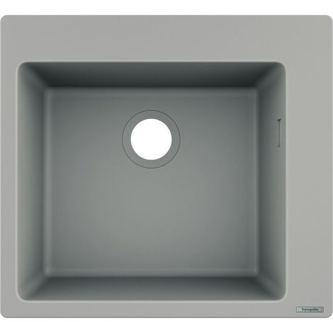hansgrohe Einbauspüle 450 S510-F450 540x490mm, 1 Beck., HL vordef., betongr (1/4)