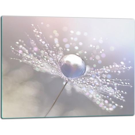 Schneidebrett aus Glas, 52x40 cm, Blumenmuster (1/5)