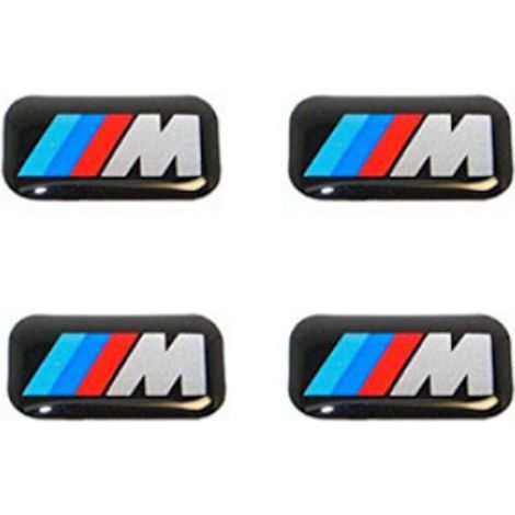 Ensemble de 4 emblèmes M Performance pour jantes, volant et tableau de bord BMW