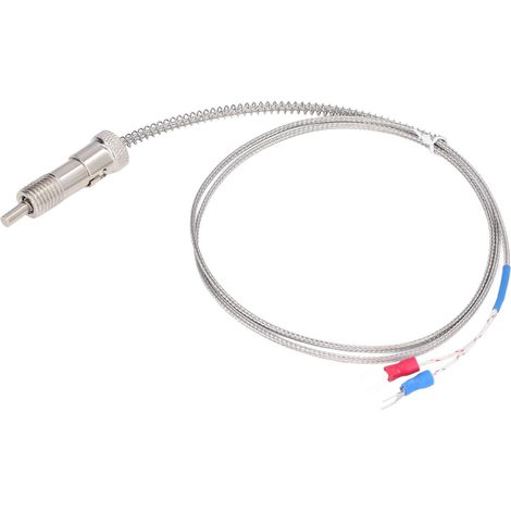 Thermocouple Type K à ressort de compression en nickel-silicium pour capteur de température M12, câble 1 m (1/5)