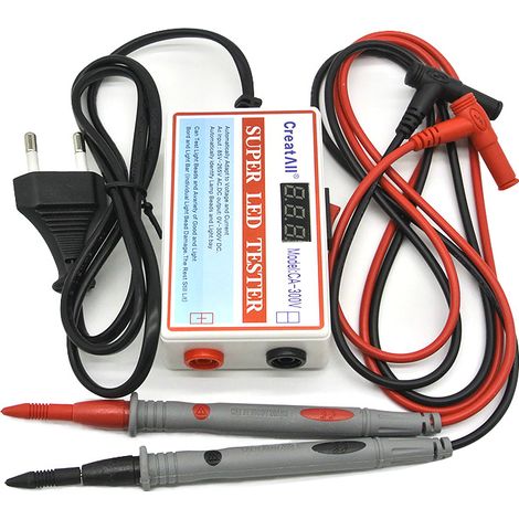 BEBUSINGOTO Probador de lámparas LED y retroiluminación de TV, toma de corriente para reparación de tiras LED, herramienta multiusos para computadora de 0 a 300 V (1/4)