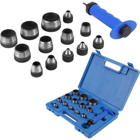 Set 13 Pezzi Punzoni Stampini Fustelle Per Cuoio Pelle Plastica Da 5 – 35 mm