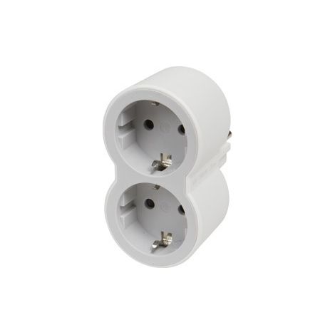 Steckdosenleiste legrand 694516/ 2 Steckdosen/ weiß und grau