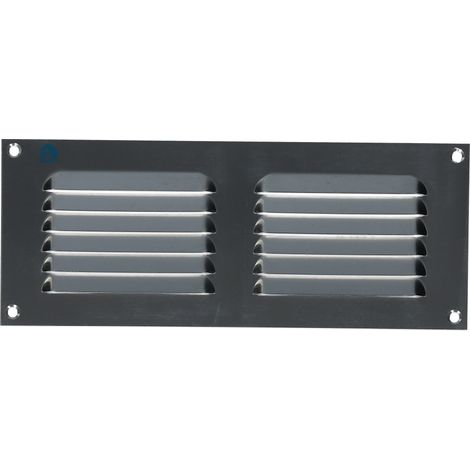 Grille estampée 436 largeur 250mm hauteur 100mm anodisé argent - RENSON - 16261