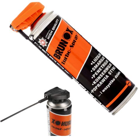 Brunox Turbo-Spray 500 ml für die Fahrradpflege, Doppelkopf-Universalsprühgerät