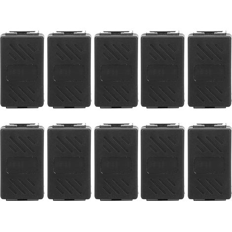 10 pièces connecteurs de câble réseau blindés RJ45 adaptateur double voie en résine ABS écologique noire pour ordinateur haut débit 8P8C (1/5)