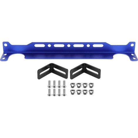 Kit de fixation pour refroidisseur d'huile type britannique 34cm/13,4 pouces en alliage d'aluminium universel pour voiture - Bleu (1/5)